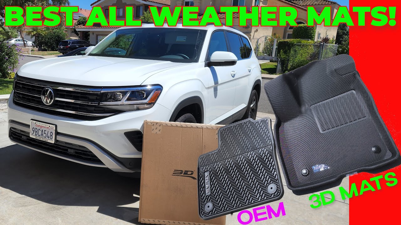 Best All Weather Mats for Volkwagen Atlas - 3DMats vs OEM Monster mats 👍😍
