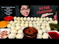 Eating 50 Boiled Egg 50 Egg Challenge Boiled Eggs Mukbang Blove S Sauce Thai Seafood Sauce