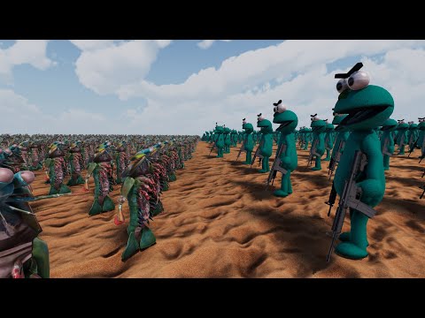 10,000 Puppet Terrorists Vs 50,000 Mantis Shrimps trolls - Ultimate Epic Battle Simulator 2