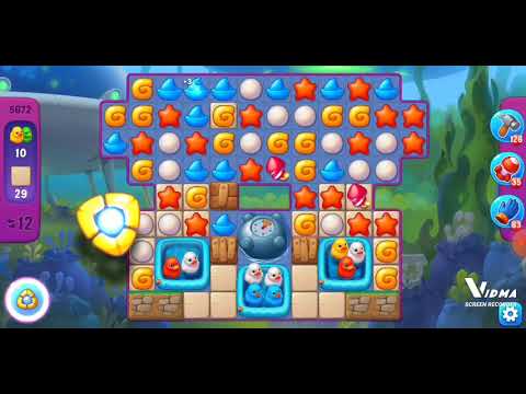 Fishdom. 5672 super hard level no boosters and diamonds