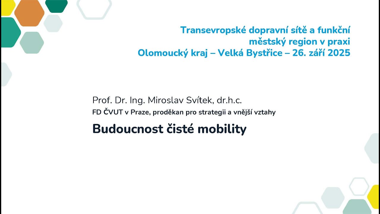 Budoucnost čisté mobility – Rozhovor s Miroslavem Svítkem, proděkanem  FD ČVUT v Praze
