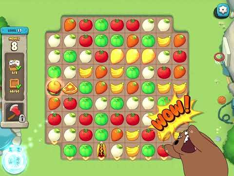 We Bare Bears Match3 Repairs (Level 11 - 20)