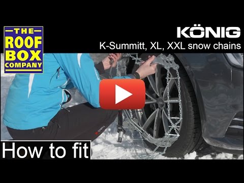Konig K SUMMIT, XL, XXL snow chains - How to fit