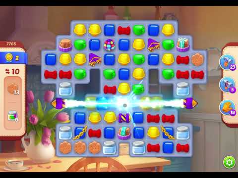 HomeScapes Level 7765 no boosters (18 moves)