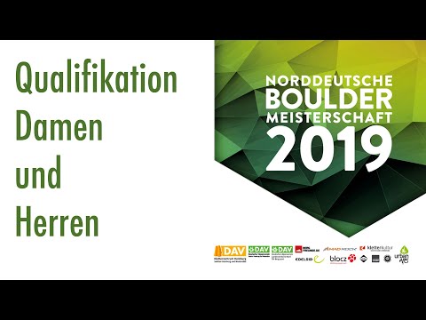 Norddeutsche Bouldermeisterschaft 2019 - Qualifikation Damen und Herren