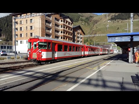 MGB Regionalzug in Andermatt