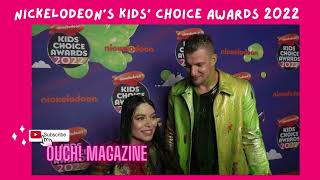 Ouch! Magazine® #RobGronkowski and  #MirandaCosgrove slimed at #KidsChoiceAwards 2022
