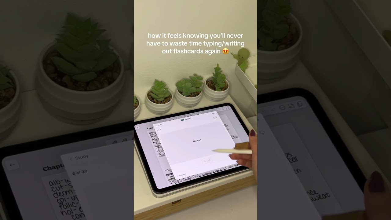 notability uses AI to transform your notes, PDF’s, and audio recordings into flashcards 😍