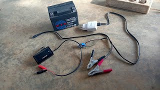 Download lagu Mengecas aki dengan charger hp | modul step up power booster DC 12 volt 2 A mp3