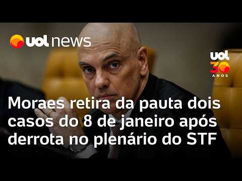 Moraes retira do plenário do STF dois casos do 8 de janeiro após derrota em outra sessão