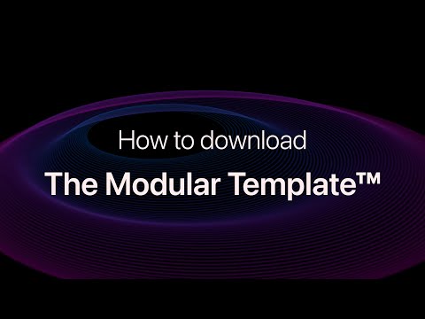 How to download the Modular Template™ (Part One)