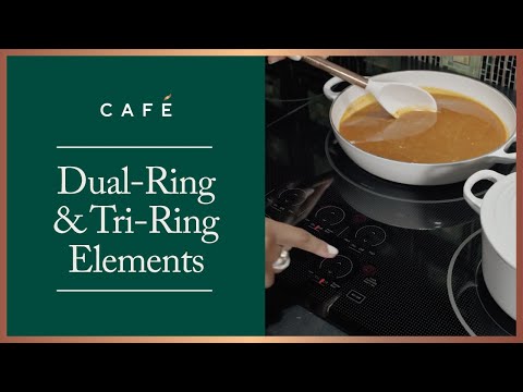 Cooktop Elétrico Café com Elementos de Anel Duplo e Tri-Ring