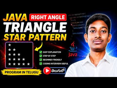 Java Right Angle Triangle Star Pattern Patterns In Java Right Angle Triangle Pattern Part 2