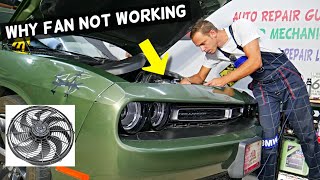 WHY RADIATOR FAN DOES NOT WORK ON DODGE CHALLENGER, DODGE CHALLENGER OVERHEATS