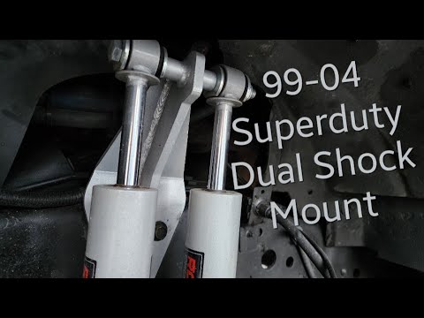 99-04 Ford Superduty Dual Shock Mount Kit (These Dual Shocks Help The Ride & The Look Of Front End)