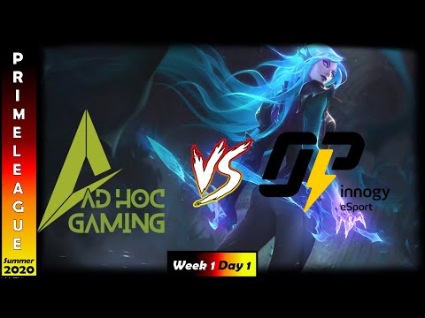 ad hoc gaming vs OP innogy Highlights | Prime League Pro Division Summer 2020 | Week 1 Day 1