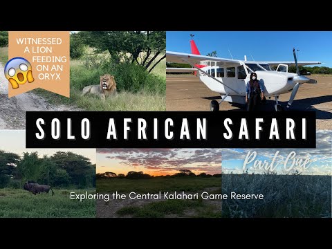 SOLO AFRICAN SAFARI (PART ONE) || CENTRAL KALAHARI GAME RESERVE || BOTSWANA || ***VLOG***