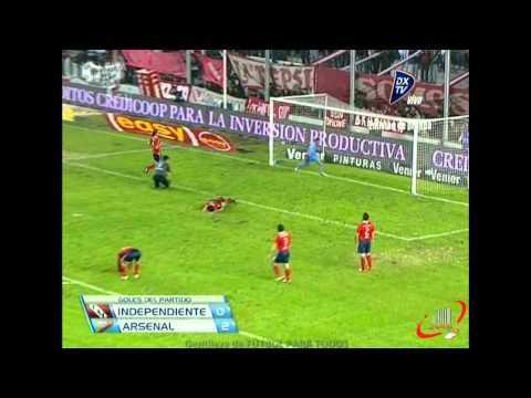 GOLES - INDEPENDIENTE 0 ARSENAL 2 - FECHA 4 (25 08 2012)