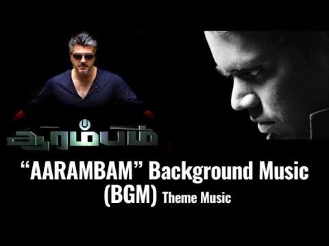 Aarambam Arrambam Background Music BGM Theme Music MP3 Ajith Kumar Arya Nayantara