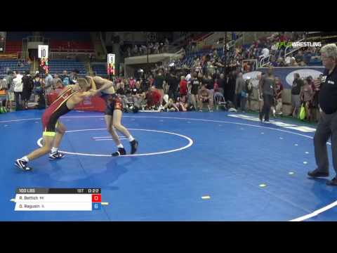Cadet FS 100 Round of 16 - Riley Bettich (MI) vs. Dylan Ragusin (IL)