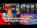 Zo zag Michel op deze Valentijnsdag een bus voorrijden met daarop: 'Wil jij trouwen met mama?'