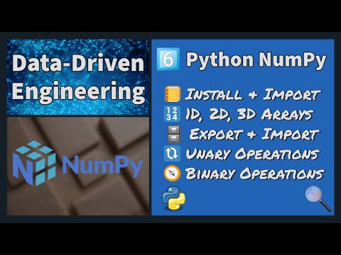 Numpy For Data Driven Engineering