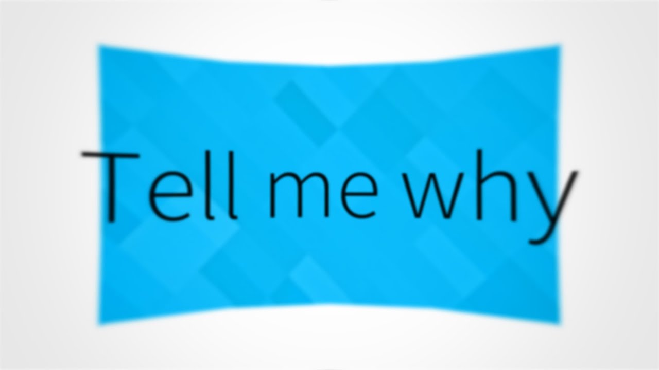 Tell me why / 可不