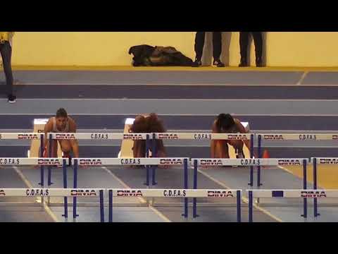 60 m HAIES  ESF Finale A  Championnats Ile-de-France en salle Espoirs Seniors  EAUBONNE 28/02/18