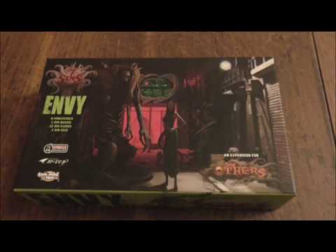 An Unboxing of the others 7 sins Envy Expansion By cool mini or not 