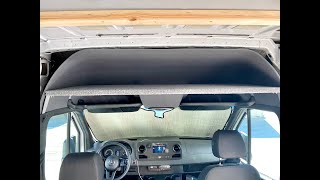How to install a headliner shelf from Vancillary on the Mercedes Sprinter