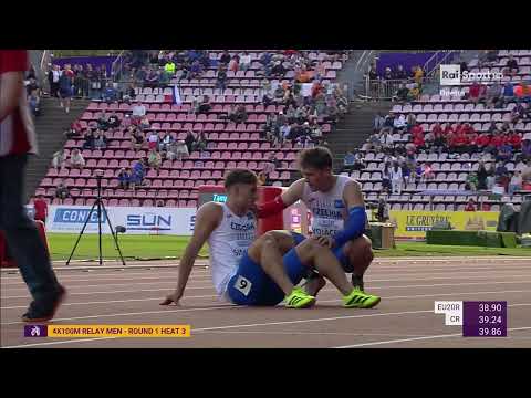 Europei U20 2025 Tampere - Batterie staffetta 4x100 M - Italia in finale