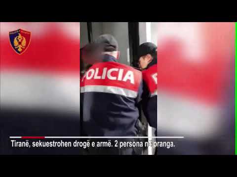 Armë dhe kokainë/ Arrestohen shpërndarësit e drogave të forta në Tiranë, në pranga dhe një komando