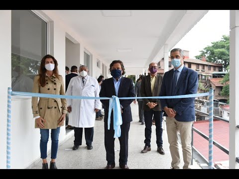 Sáenz inauguró en el hospital Oñativia una nueva ala para Enfermería y servicios generales