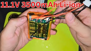 DIY 11.1V Lithium ion battery pack 3500mAh