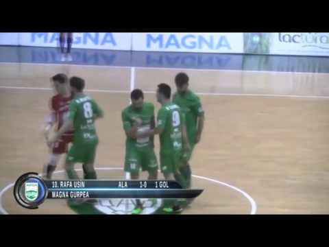Gol Rafa Usín (1-0) Magna Gurpea-Santiago Futsal 17J