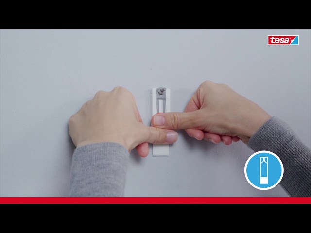 Video Teaser für tesa® Verstellbare Klebeschraube für Tapeten und Putz (1kg)