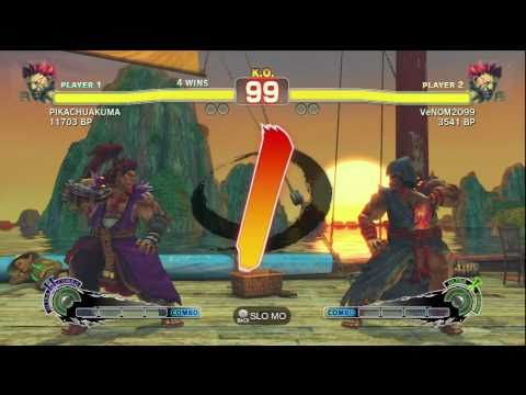 VeNOM2O99 ( AKUMA ) VS JR RODRIGUEZ ( AKUMA ) SSFIV ENDLESS BATTLE MATCH ON XBOX 360 GAMES 1-5