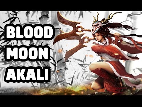 BLOOD MOON AKALI SKIN SPOTLIGHT - LEAGUE OF LEGENDS