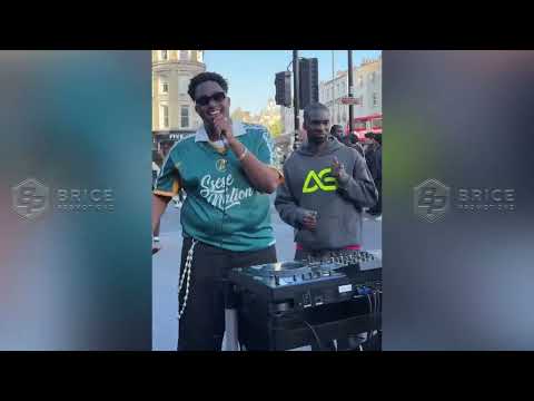 Joshua Baraka performing Wrong Places on streets of London with DJ AG Online