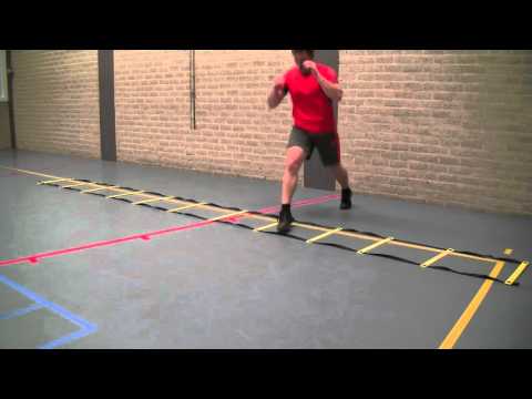 Some speed ladder exercises for historical fencing