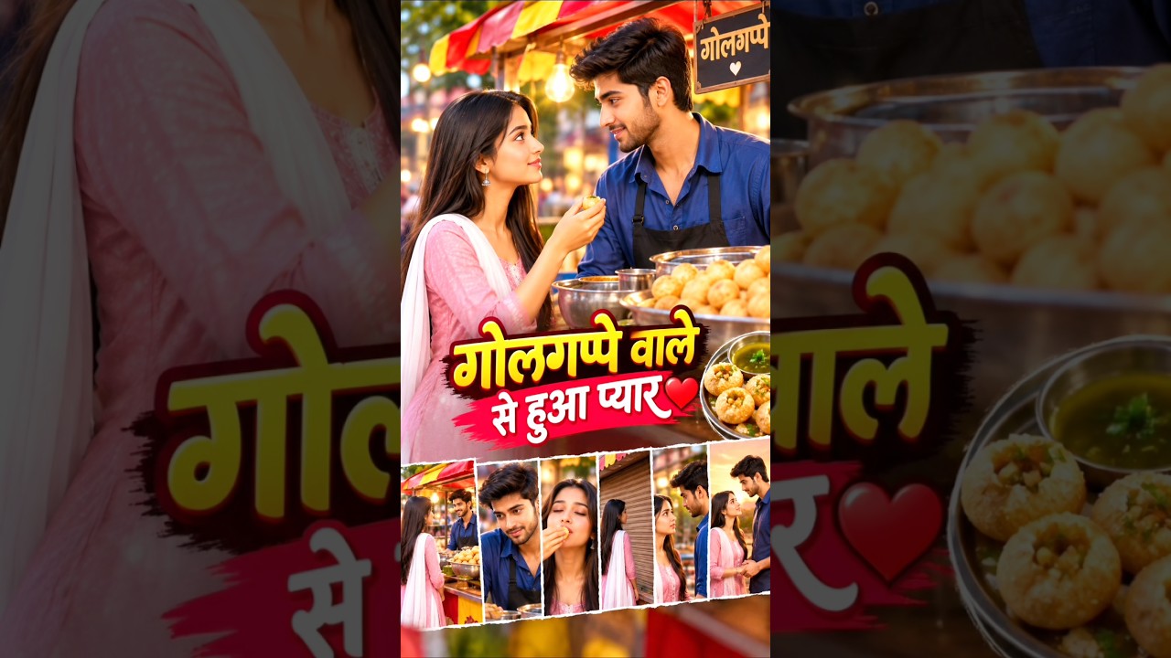 “गोलगप्पे वाले से हुआ प्यार ❤️”|| #love #golgappa #shorts #trending #viral #ai