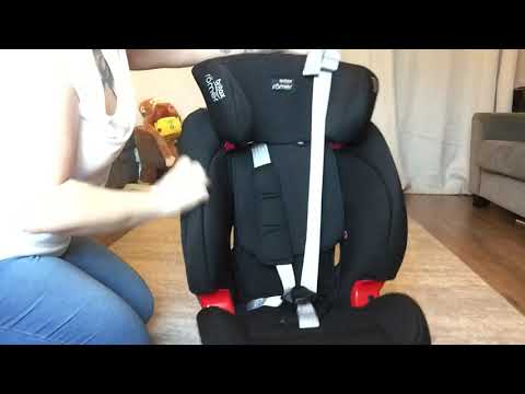 Converting a britax Evolva from high back booster mode, to harness mode