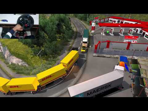 SUMATRA MAP REWORKED 2.8 EUROTRUCK SIMULATOR 2 MEGA TRANSPORT ON VILLAGE ROAD WITH LOGITECHG29