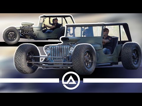 Crazy Lincoln V8 Powered ‘46 Ford Jeep Willys Bagged & Slammed on 33’s