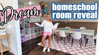Dream Homeschool Room Reveal | Organized Homeschool Setup & Tour
