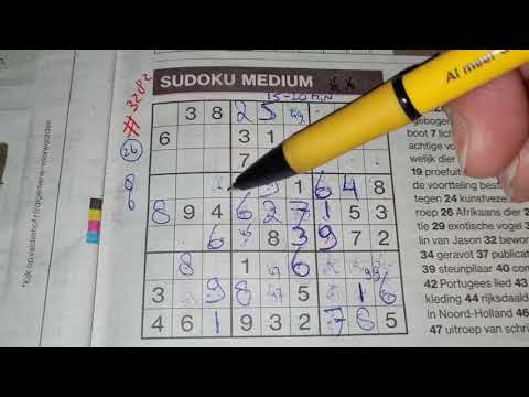 Alexa, show me a Sudoku puzzle ! (#3282) Medium Sudoku puzzle. 08-23-2021 (No Additional today)