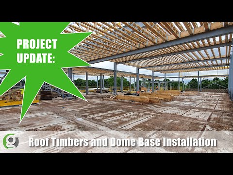 Drone Flyover: Al-Abbas Islamic Centre gets Roof Timbers and Dome Base