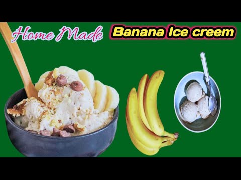 Instant Quick And Healthy Banana Ice cream  ( No Icecream Machine ) Recipe // Home Made Icecream