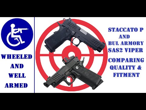 Staccato P and Bul Armory SAS2 VIPER Comparing Quality and Fitment Tabletop