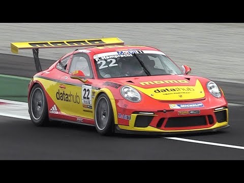 Porsche 911 GT3 Cup (991 MkII) Sound On Track - 2017 Porsche Mobil1 Supercup Tests